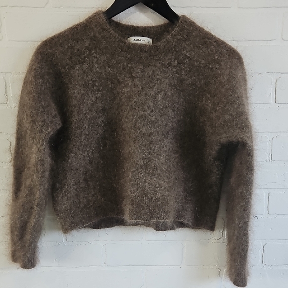 Zara Sweaters - 2/$10 Zara Super Fuzzy Cropped Sweater